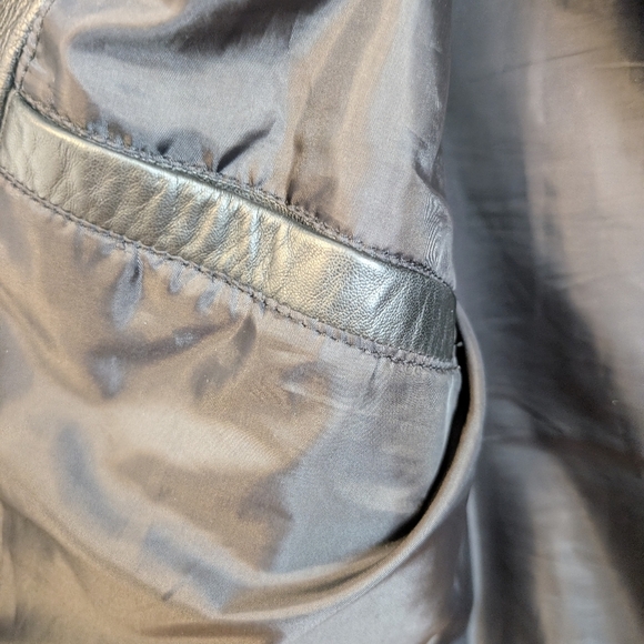 LEATHER BIKER Laverapelle Black Jacket Moto Standup Collar Bomber XL - Picture 8 of 16